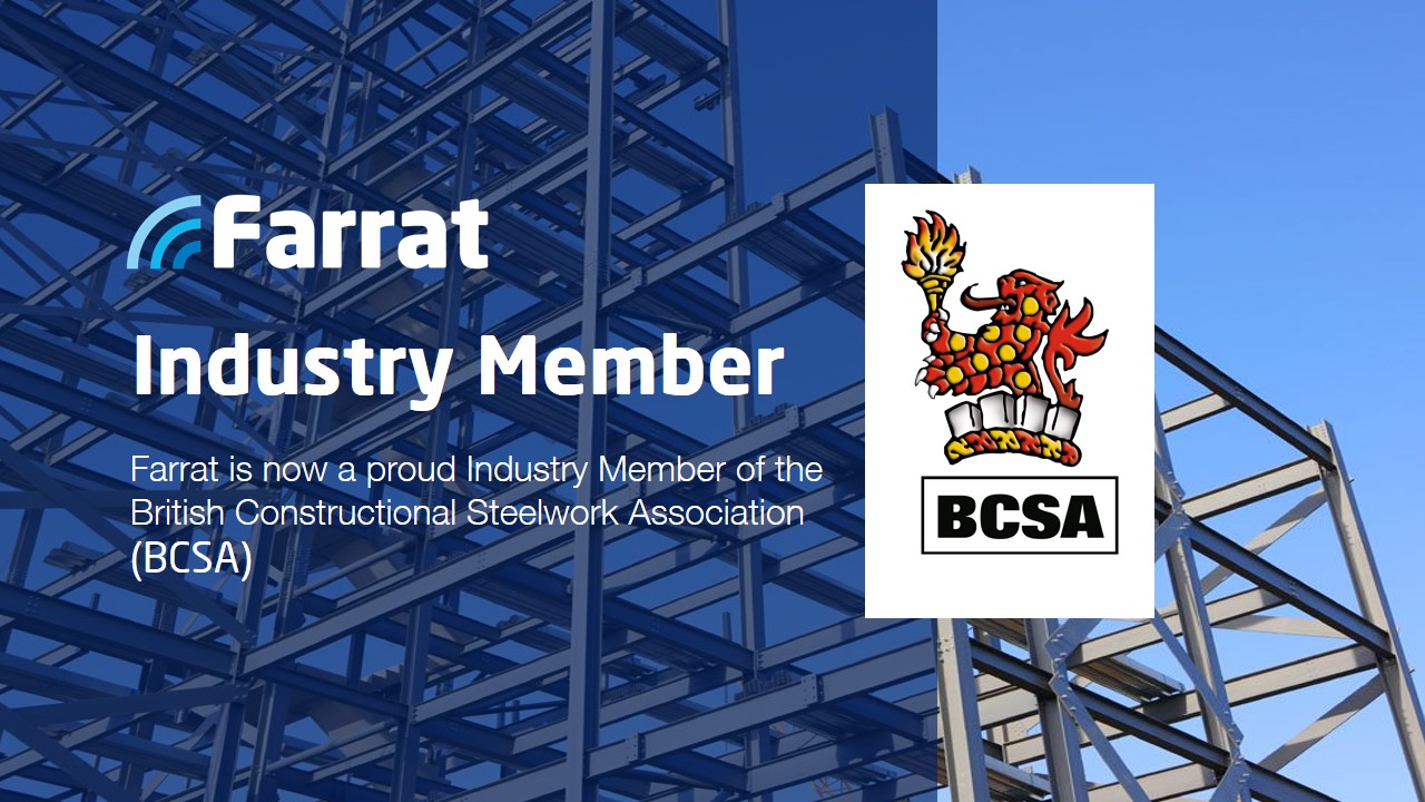 Farrat tritt der British Constructional Steelwork Association (BCSA) als Industriemitglied bei