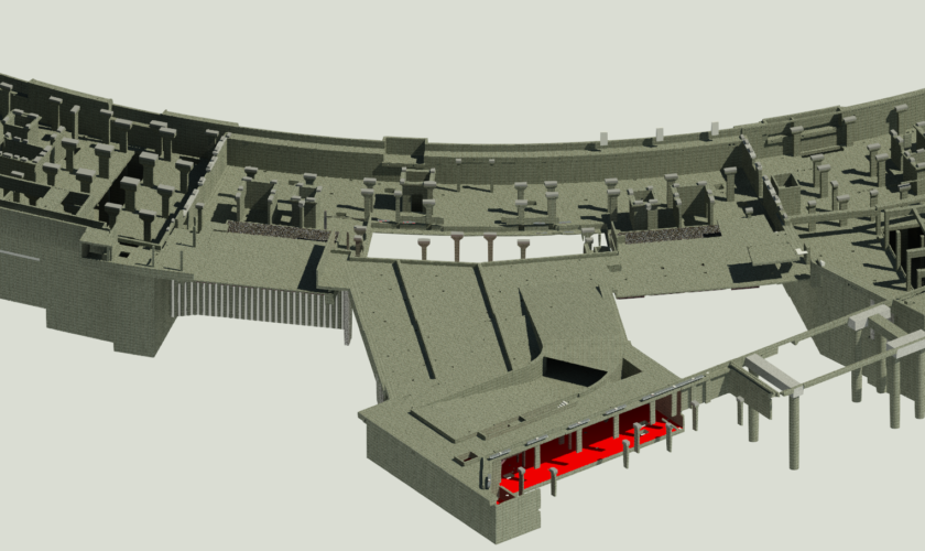 3D model by AKT II of Regents Crescent basement